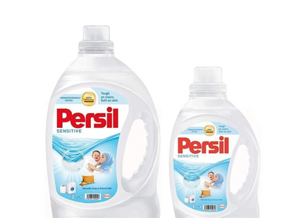 سائل غسيل الملابس بيرسيل للبشرة الحساسة والأطفال 3+1 لتر