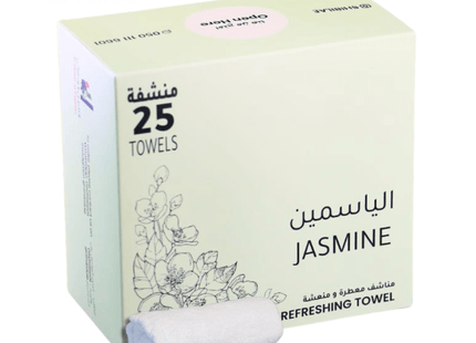 Wet Refreshing Towels 25 Pieces 22x22 cm - Jasmine