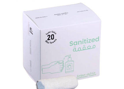 Wet Refreshing Towels 20 Pieces 16x16 cm - Sanitized