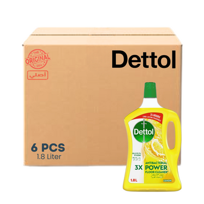 ديتول منظف الأرضيات ١.٨ لتر - ٦ قطع - حمضيات