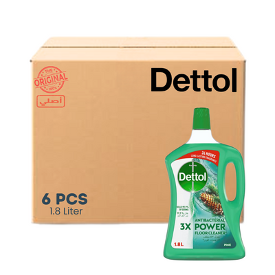 ديتول منظف الأرضيات 1.8 لتر - 6 قطع - صنوبر