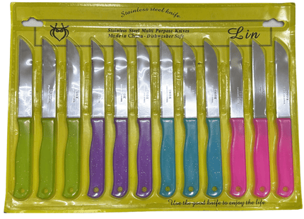Stainless Steel Multipurpose knives Pack of 12