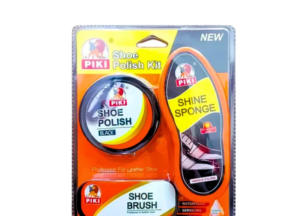 Shoes polish kit, Shoe Polish Black , Shine Sponge , Shoe Brush