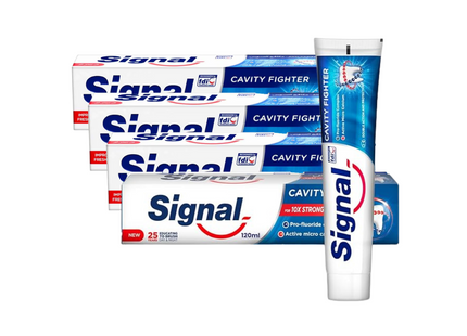 معجون أسنان سيجنال لمكافحة التسوس - 50 مل - 4 قطع