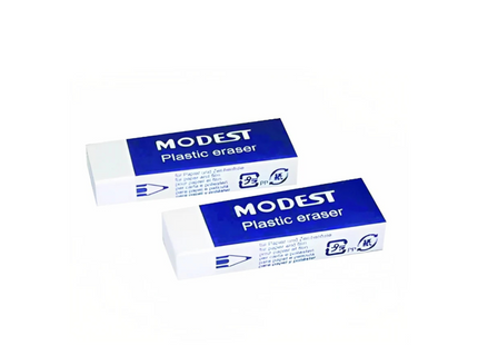 MODEST Plastic Erasers - 2 Pieces