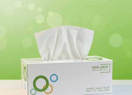 SAVE PACK Facial Tissue 200 Sheets x 2 Ply - 30 Boxes