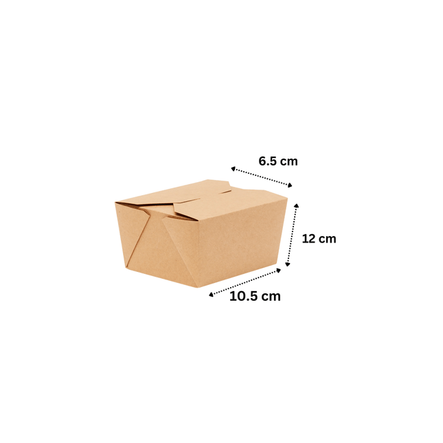 Take Away Lunch Box 12x10x6.5 cm - 22 oz