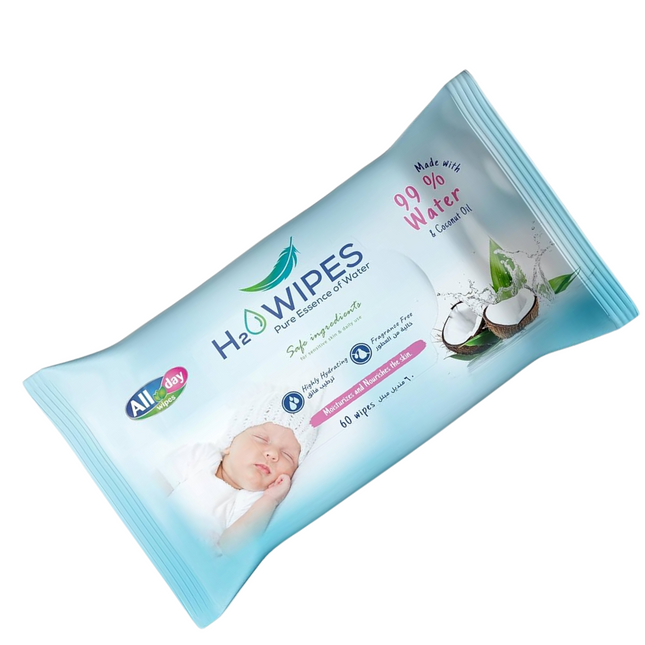 H2 Wipes Pure Essence of Water 60 Wipes