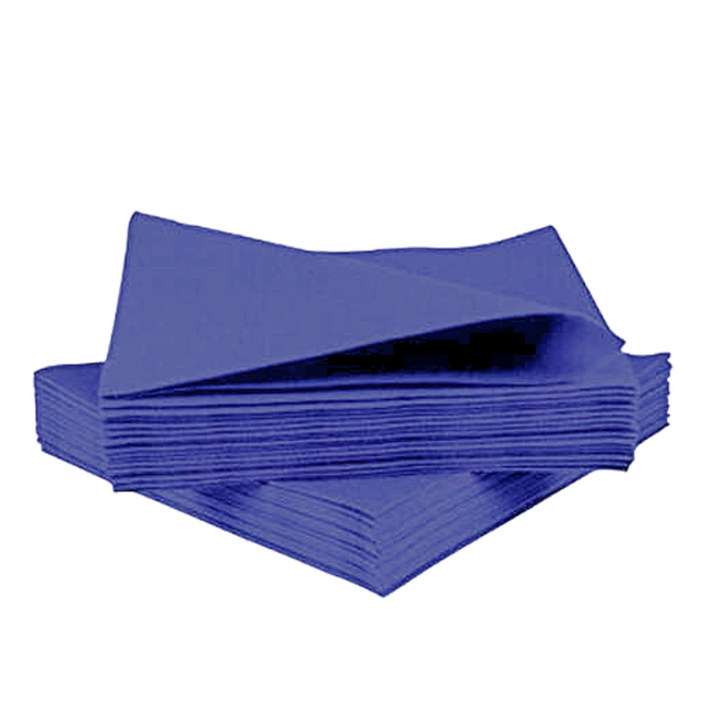 Napkins Folded Dinner Blue 33x33 cm Packet 50 Pieces
