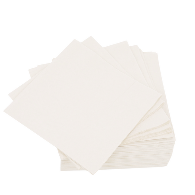 Napkins Folded Dinner White 23x23 cm - 100 Pieces