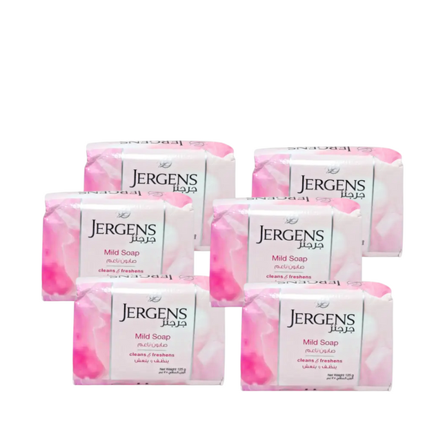 صابون جيرجنز اللطيف ينظف وينعش 125 جرام × 4 قطع