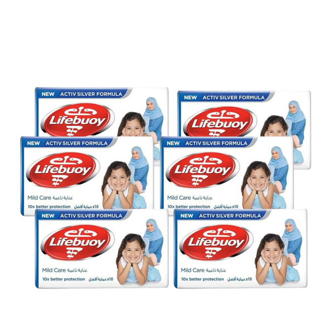 LIFEBUOY SOAP MILD CARE 160G x 4 Pieces