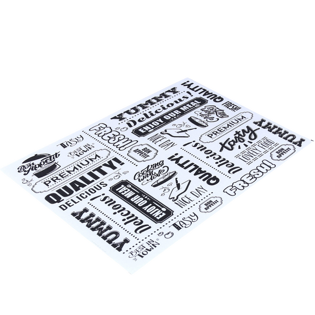 Sandwich Paper White/Black 36x26 cm