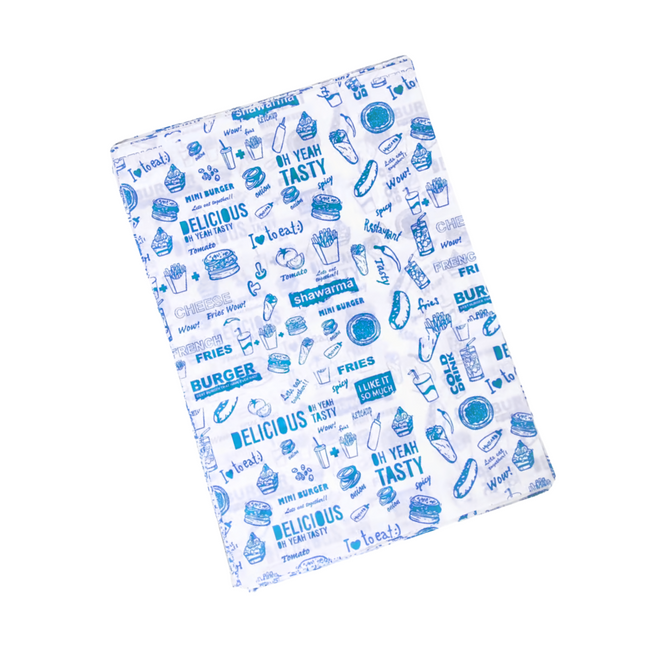 Sandwich Paper white/Blue 36x26