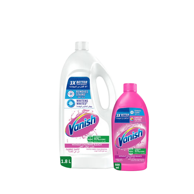 Vanish Stain Remover White Pink 1.8L + 500ML