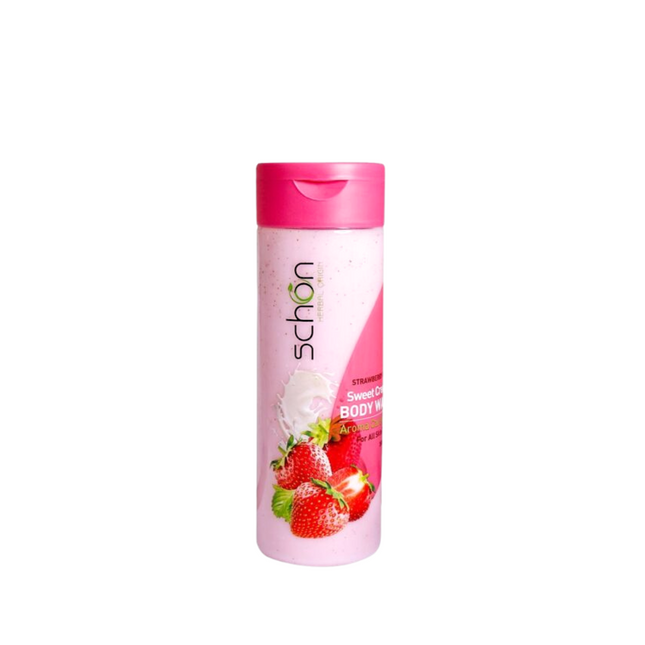 Schon Sweet Creamy Body Wash Strawberry & Milk 300 ML