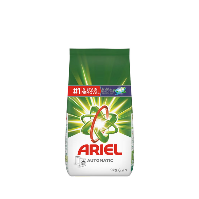 Ariel Automatic Powder Laundry Detergent, Original Scent, 9Kg