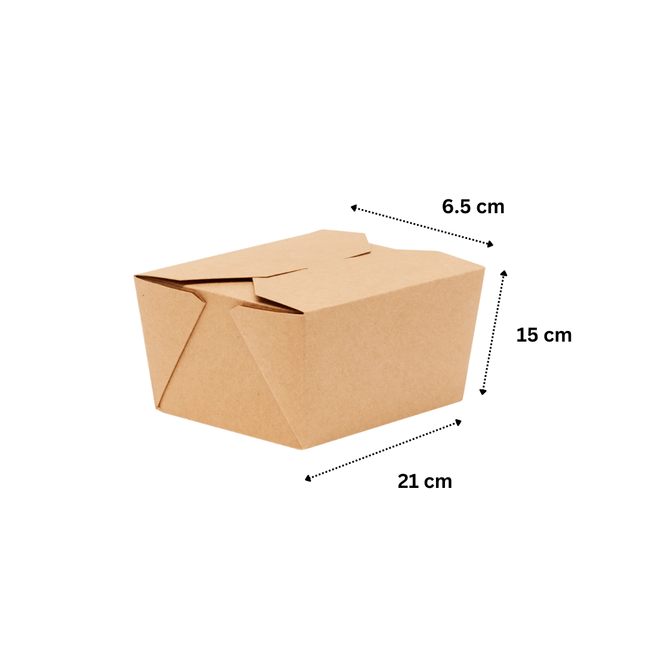 Take Away Lunch Box 21x15x6.5 cm - 56 oz