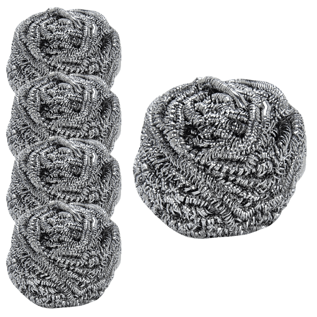Euro Care Stainless Scourer 1x5 Pieces