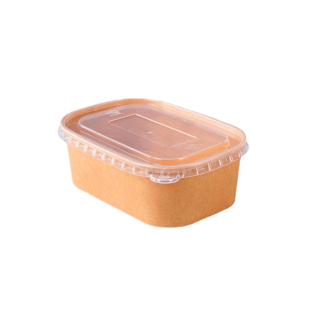 Kraft Salad Container -Rectangle (1000ml)
