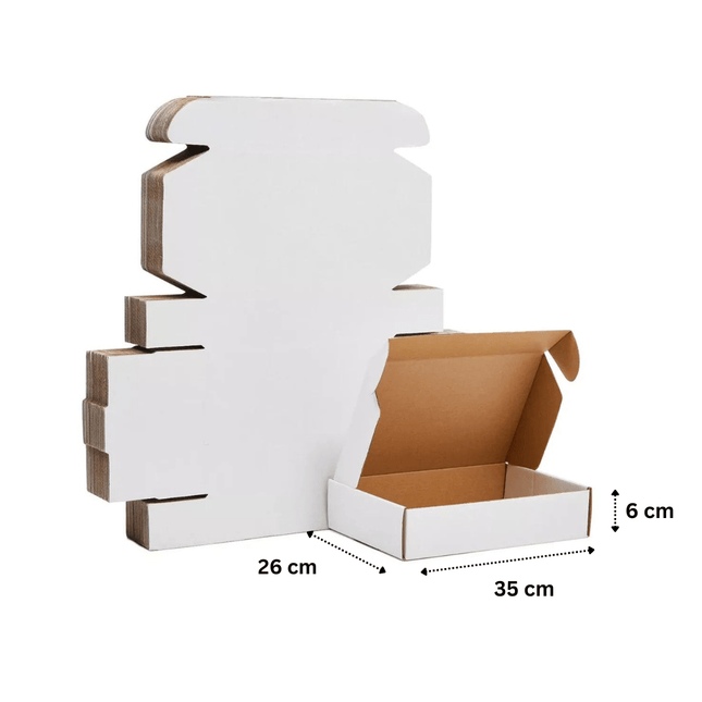 White Courrier Box 35x26x6 cm