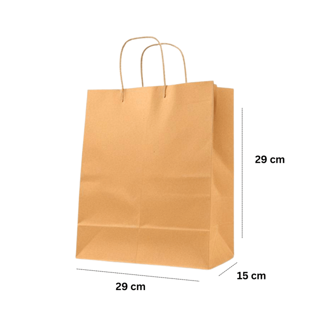 Paper Bag Brown 29x29x15 cm