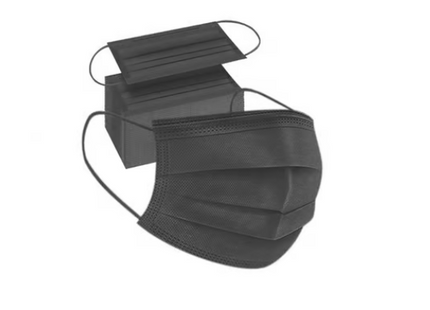 Disposable Face Mask Black - Packet 50 Pieces