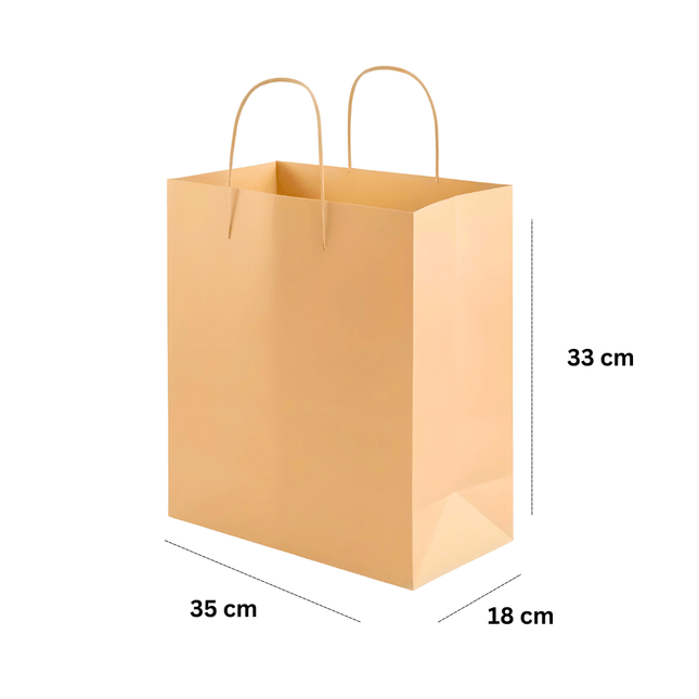 Paper Bag Brown 35x33x18 cm