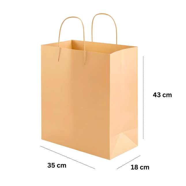 Paper Bag Brown 43x35x18 Cm