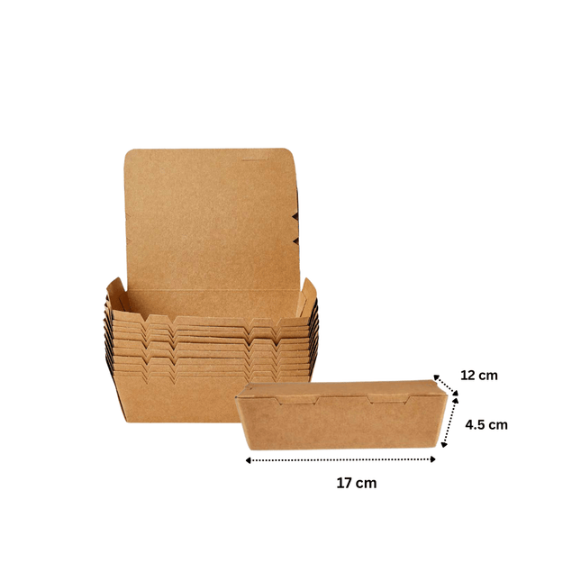 Kraft Paper Container 17x12x4.5cm