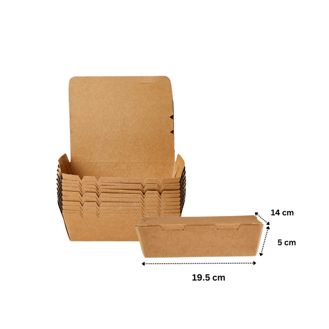 Kraft Paper Container 19.5x14x5cm