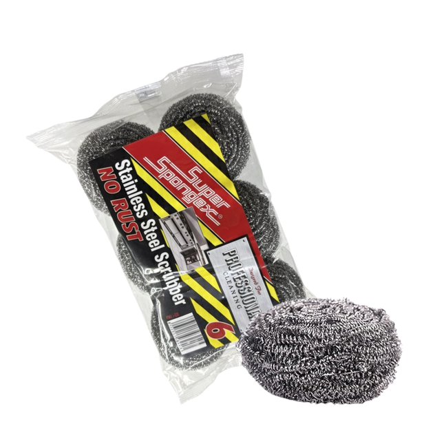 Steel Wool SS Scrubber HD 6 Pieces