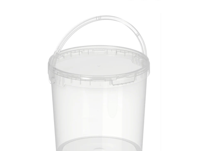 Clear Bucket + Lid + Handle 2500 ML