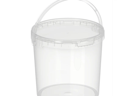 Clear Bucket + Lid + Handle 4 KG