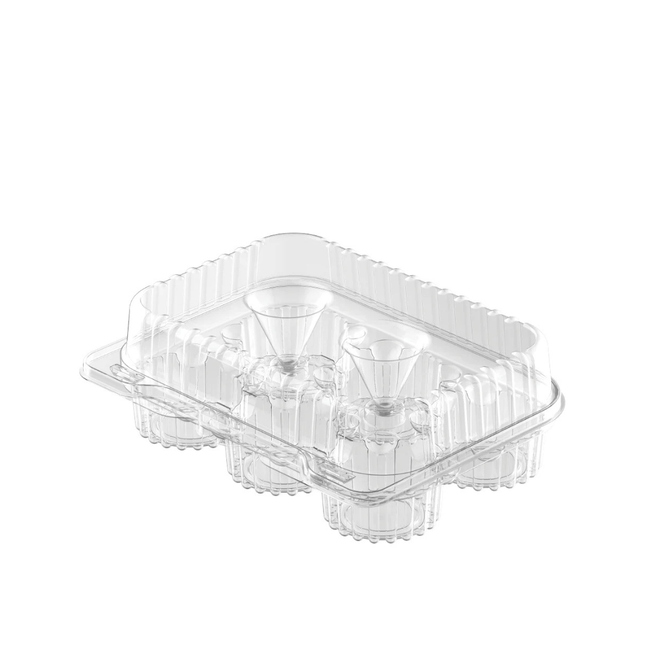 Clear Plastic Cup Cake - 6 Cups