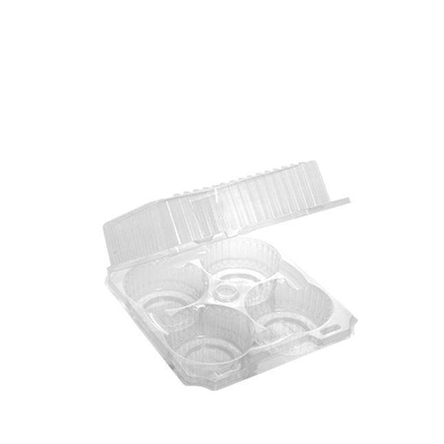 Clear Plastic Cup Cake - 4 Cups