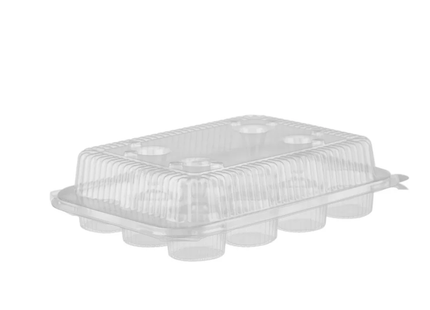 Clear Plastic Cup Cake - 12 Cups