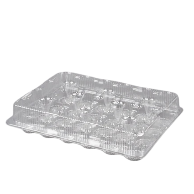 Clear Plastic Cup Cake - 24 Cups