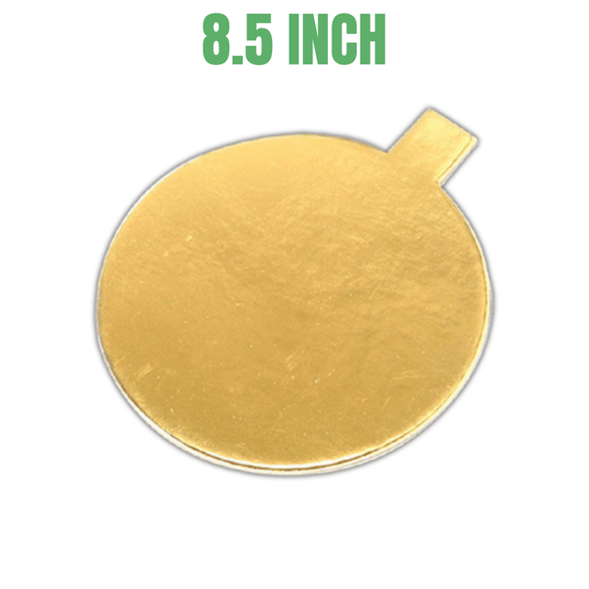 Cake Board Gold 8.5 inch Round with handle 1000 Pieces