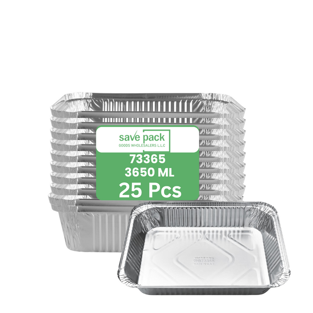 Aluminium Container 73365 , 3650 ML- 10 Pcs