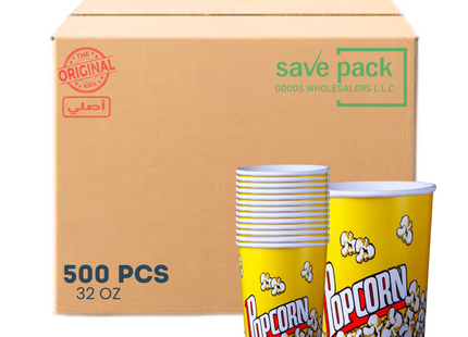Popcorn Tub 32 OZ - 500 Pcs