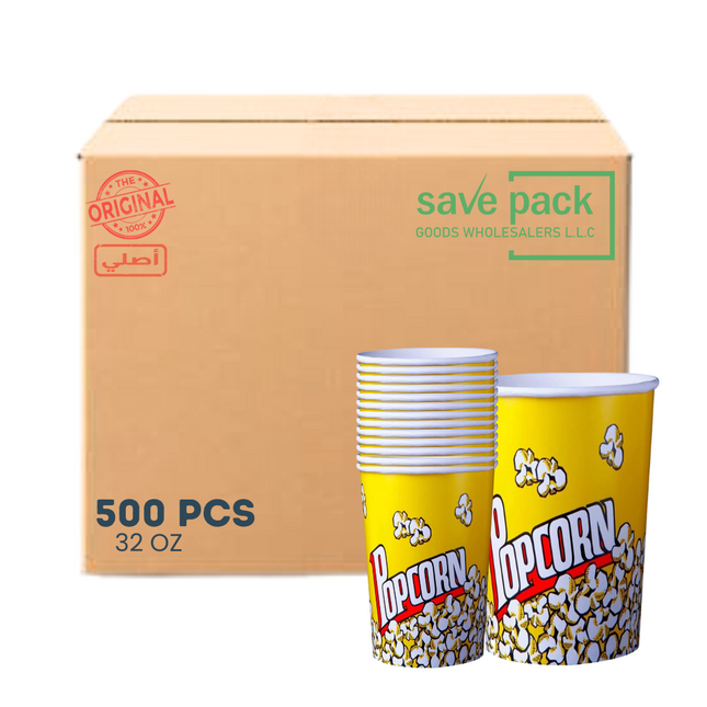 Popcorn Tub 32 OZ - 500 Pcs