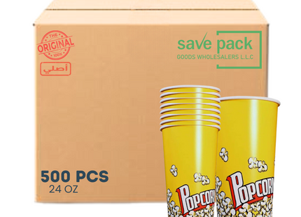 Popcorn Tub 24 OZ - 500 Pcs