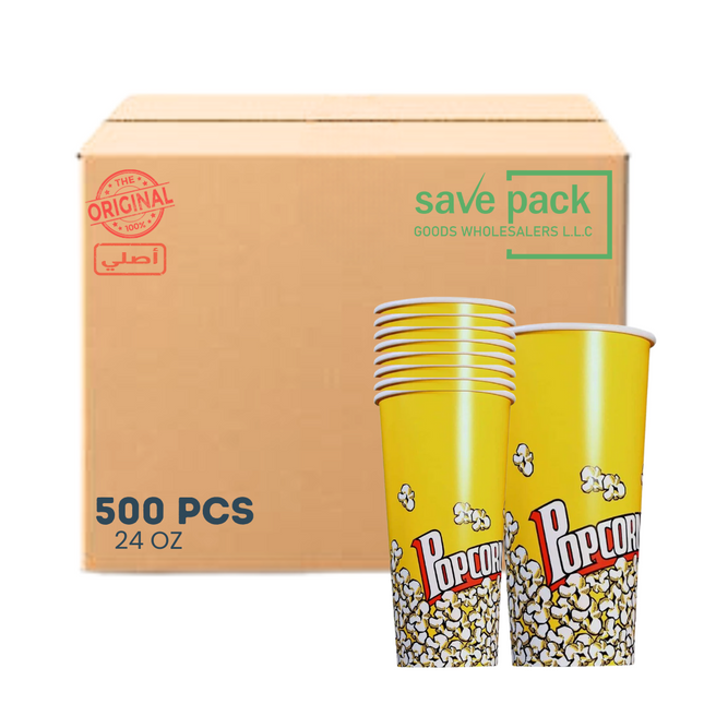 Popcorn Tub 24 OZ - 500 Pcs
