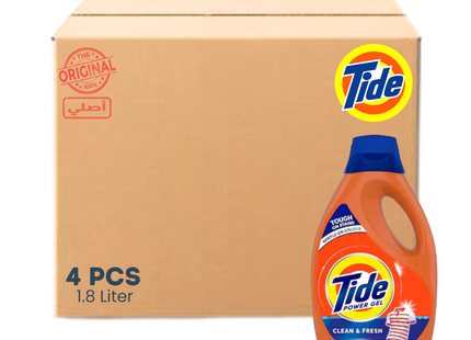 Tide Power Gel Liquid Detergent  1.8L - 4 Pcs