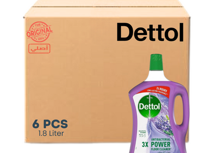 Dettol Floor Cleaner 1.8 L- 6Pcs - Lavender