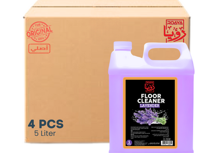 ROAYA Floor Cleaner 4 Pcs x 5 L - Lavender