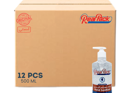 Real Pack Hand Sanitizer 500ml - 12 Pieces