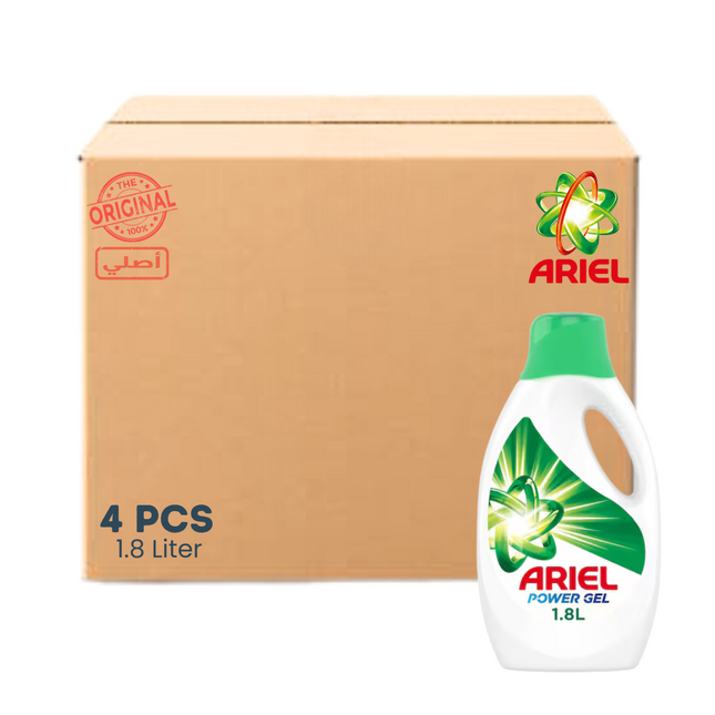Ariel Liquid Detergent 1.8 L- 4 Pcs