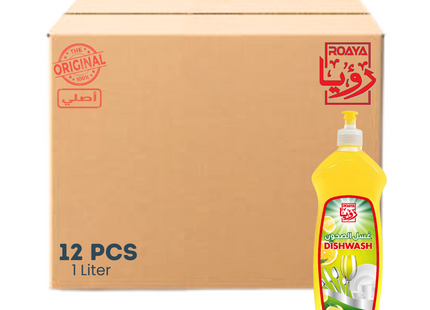 Roaya Dish Wash 1 L x 12 Pcs